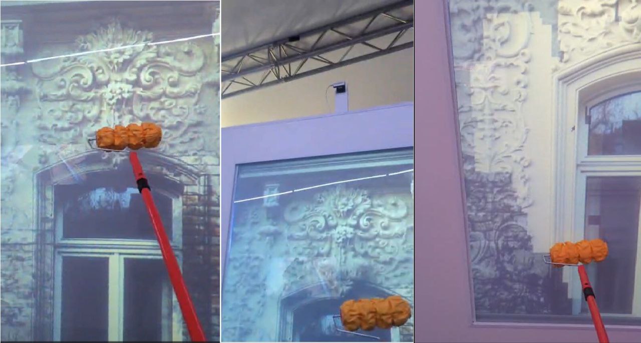 МУФ, Лужники, Экспонат «Реставрация фасада»