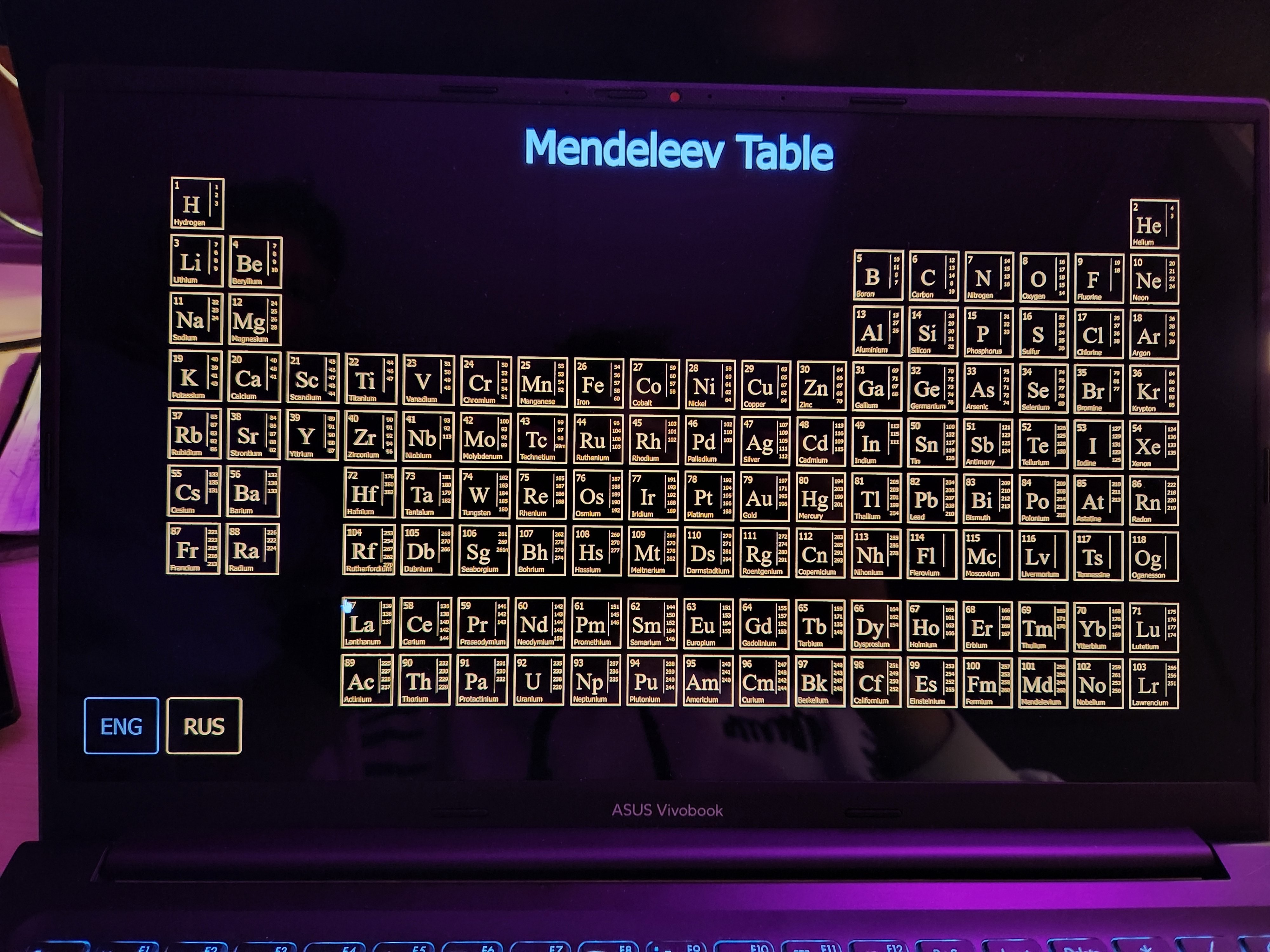 ВДНХ, Экспонат "Таблица Менделеева"